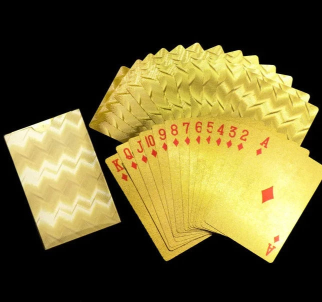 GOLD PLATED POKER PLAYING CARDS