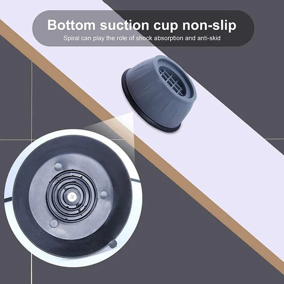 ANTI VIBRATION PADS WITH SUCTION CUP FEET