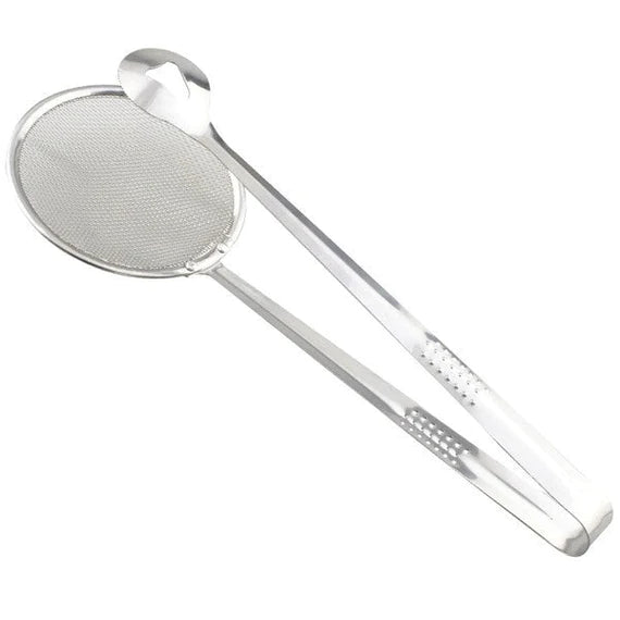 2IN1 STAINLESS STEEL FILTER SPOON WITH CLIP