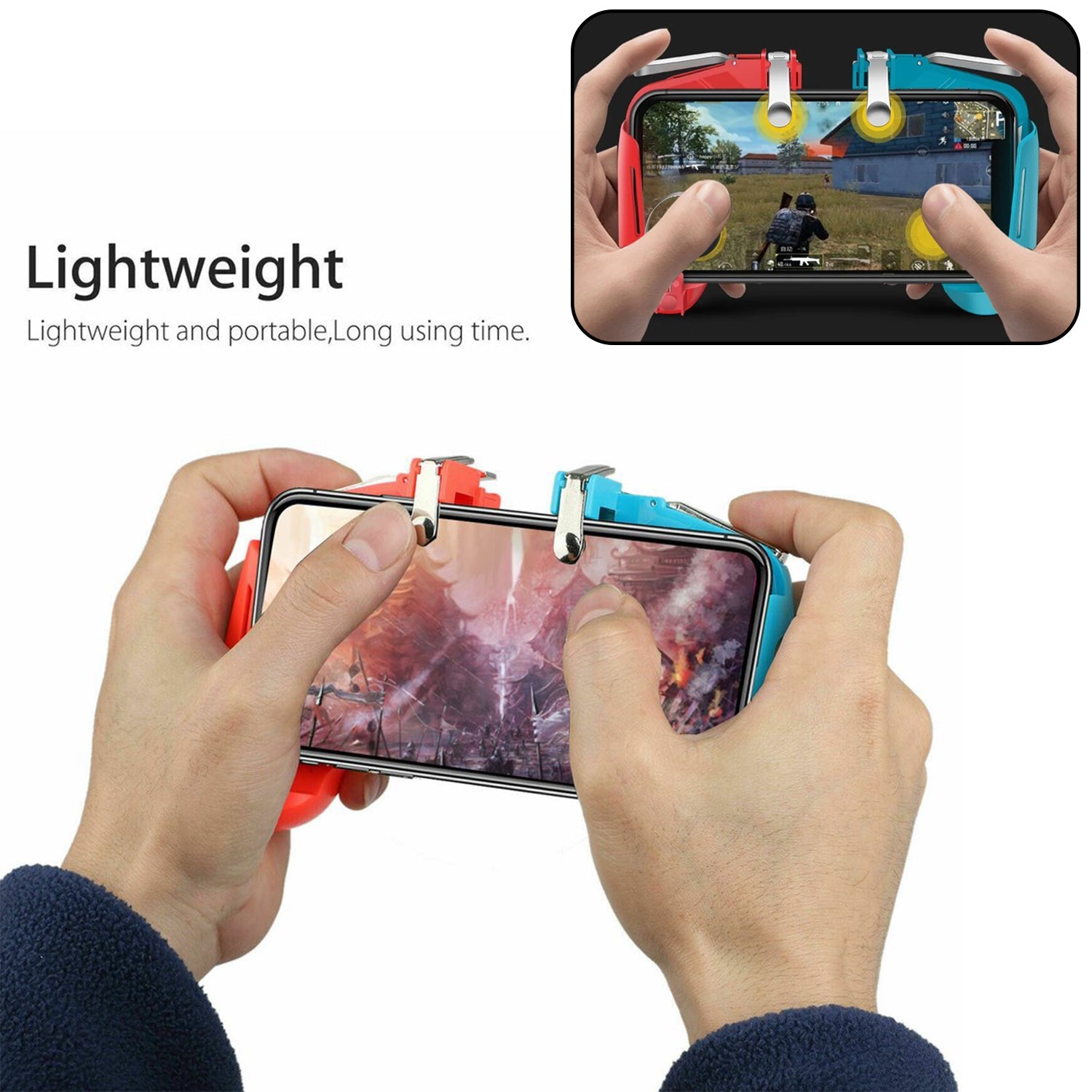 Mobile Game Controller with 4-Triggers