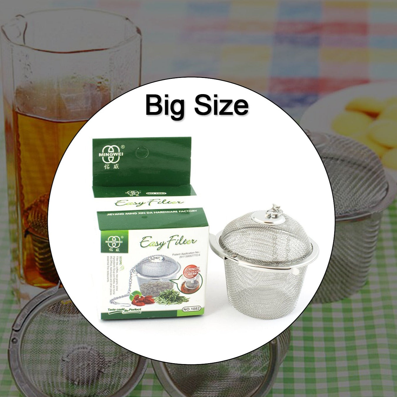 2861 Stainless Steel Spice Tea Filter Herbs Locking Infuser Mesh Ball DeoDap