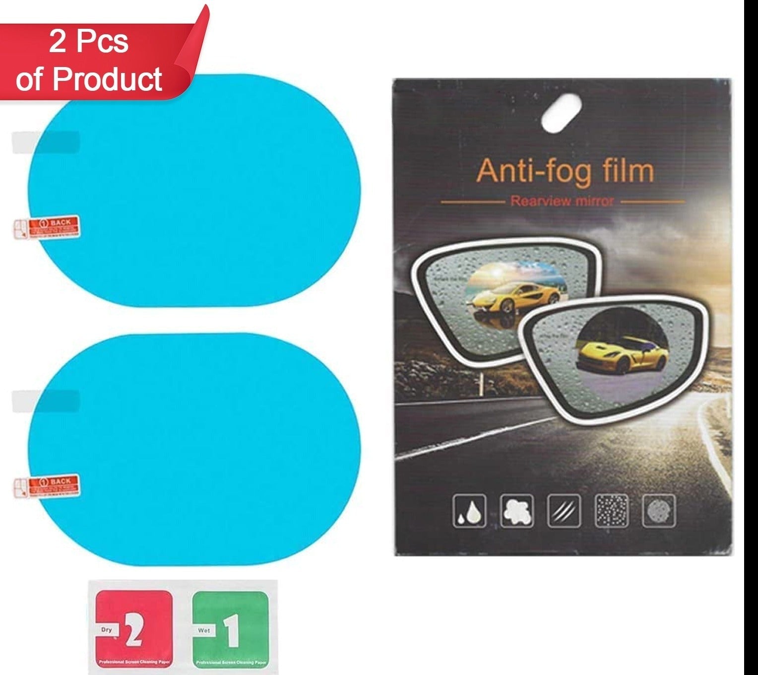 HD Clear Anti-Fog Car Mirror Film for Safe Driving