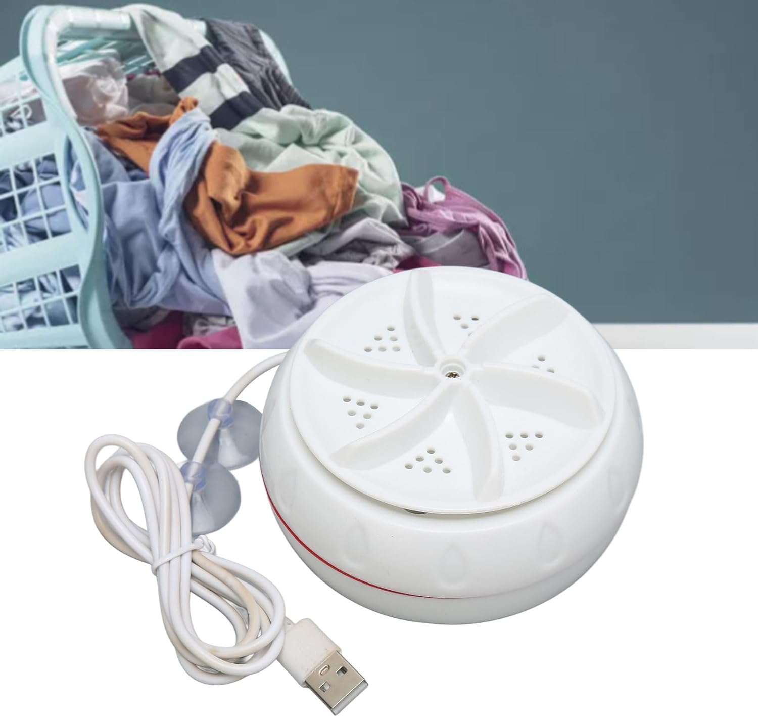 USB Turbo Washer: Portable for Home, Camping, College