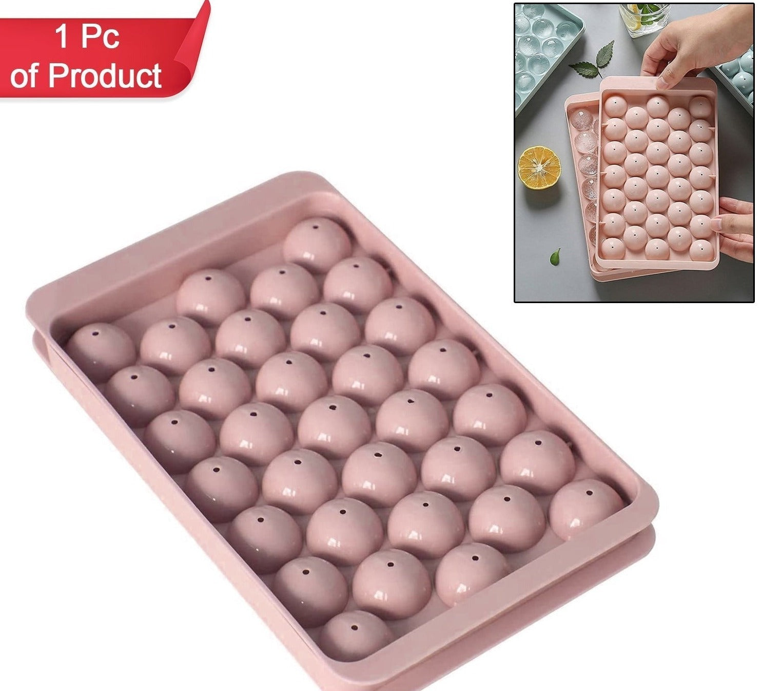Plastic Round BPA Free Reusable Ice Cube Ice Ball Mold / Lollipop Candy Maker