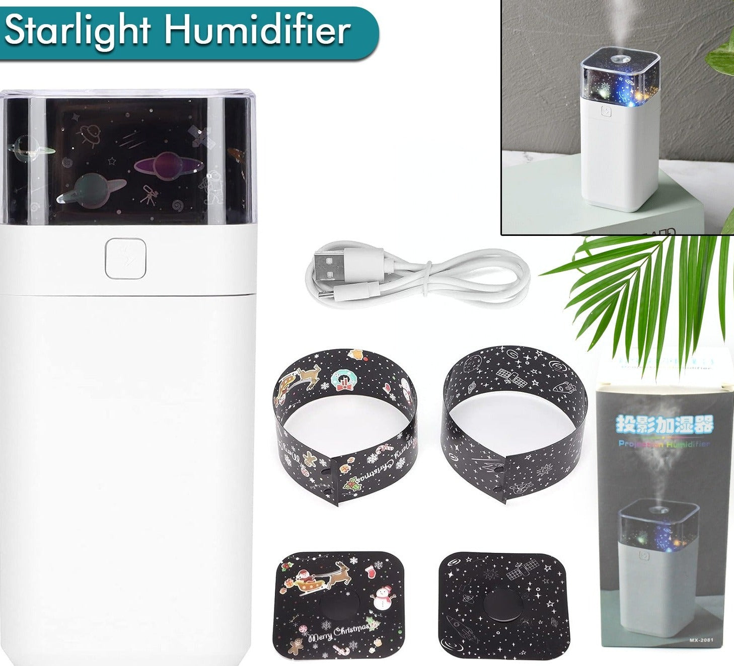 Starlight Humidifier-Ultrasonic LED Night Light